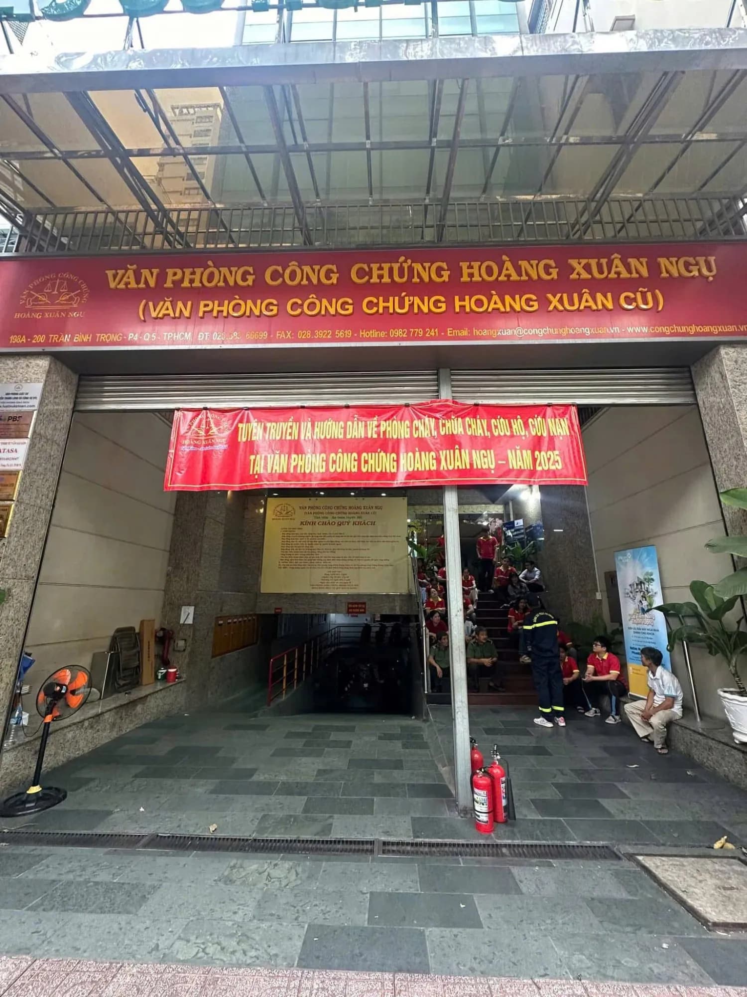Tuyên truyền và Hướng dẫn về Phòng cháy, chữa cháy, cứu hộ, cứu nạn tại Văn phòng công chứng Hoàng Xuân Ngụ – Năm 2025